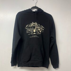 Black Graphic Crewneck Sweater